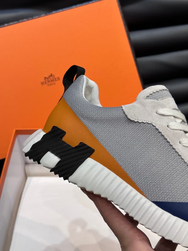 Hermès Bouncing Sneakers in Charcoal