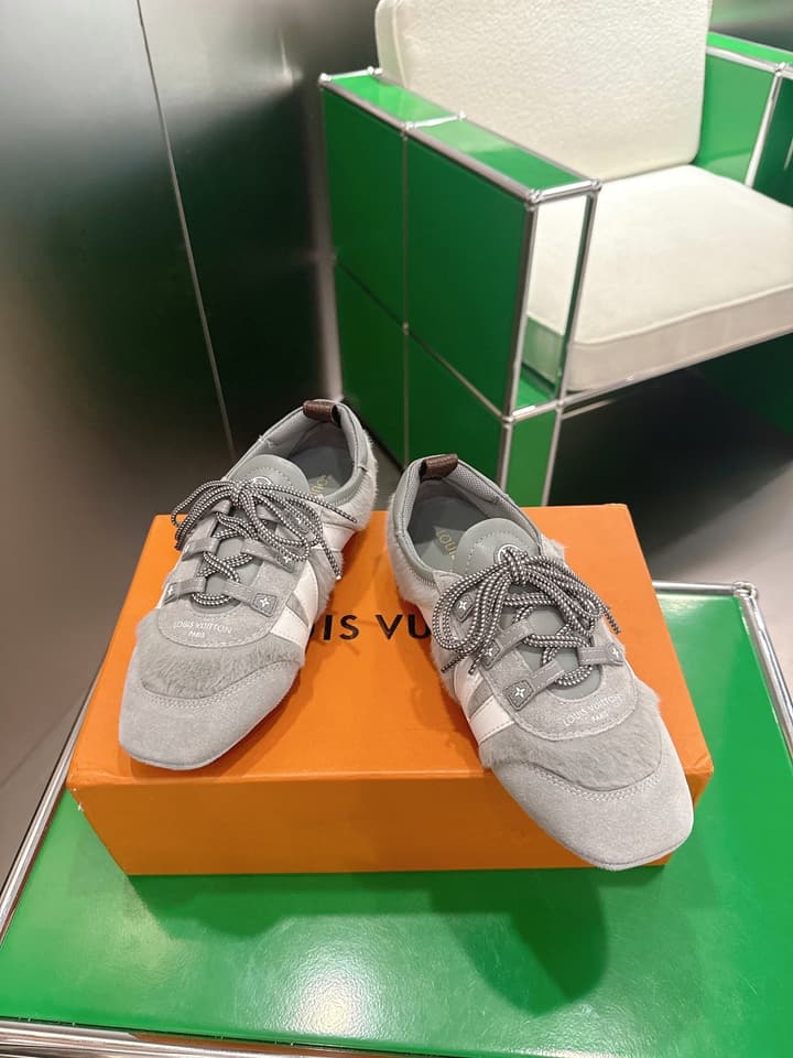 Louis Vuitton Sneakerina Ballet Sneakers in Chocolate Brown