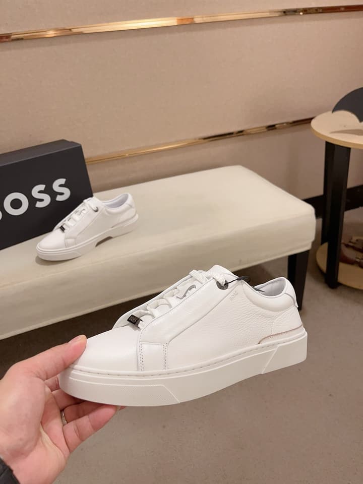 Boss Premium Casual Men's Sneakers in Black Monochromatic
