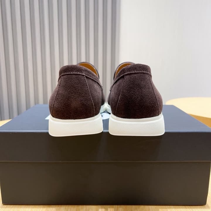 Boss Suede Slip-On Loafers