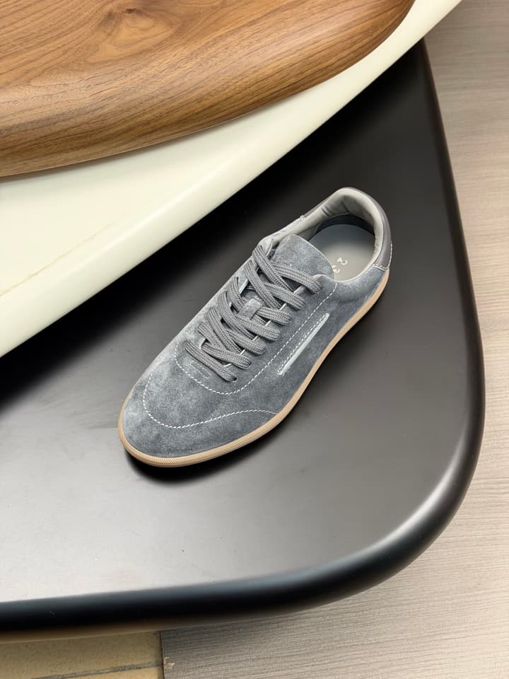 Zegna Old Money Suede Casual Sneakers