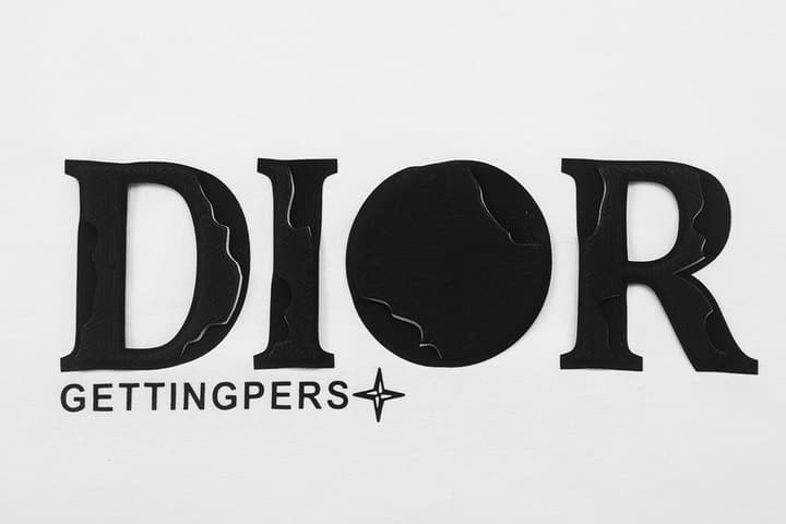 Dior x Stone Island Destroyed Logo T-Shirt – 2025 in White