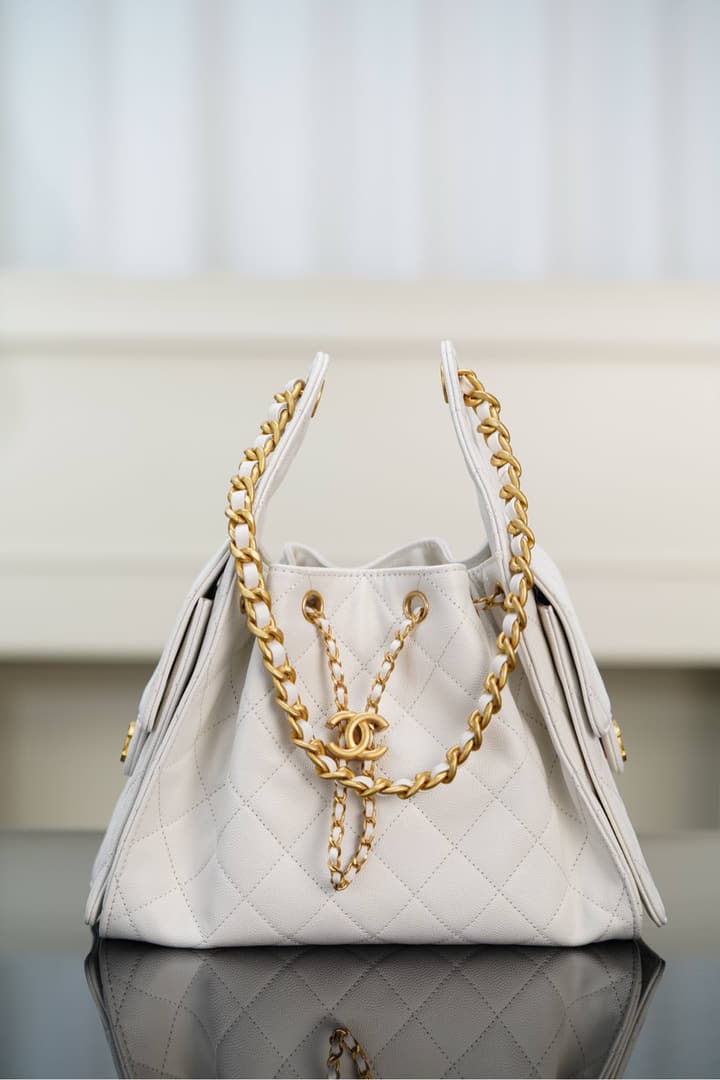 Chanel 25S Small Hobo Drawstring Bucket Bag – 25S Collection