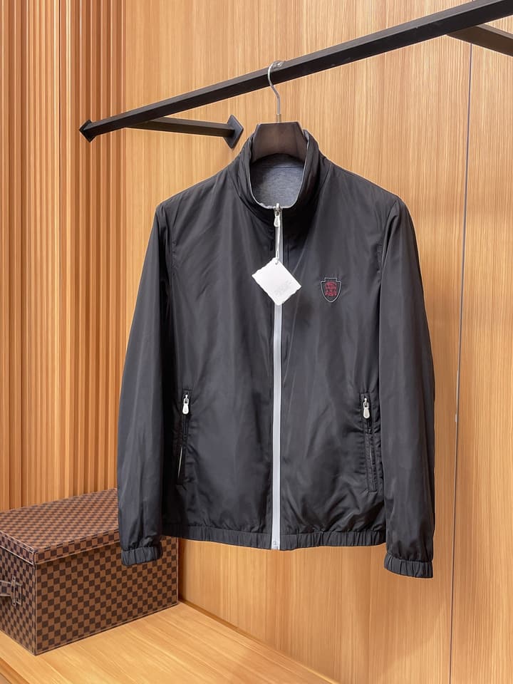 Burberry Reversible Casual Jacket – 2025FW in Dark Navy Reversible Side