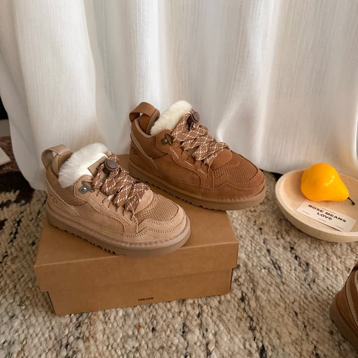 UGG Lowmel Casual Sneakers – Kids Collection in Rich Brown