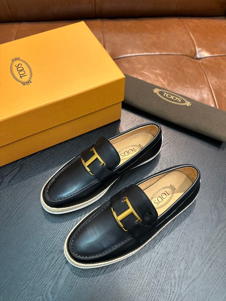 Tod's Gommino Calfskin Loafers in Assorted Loafers Display