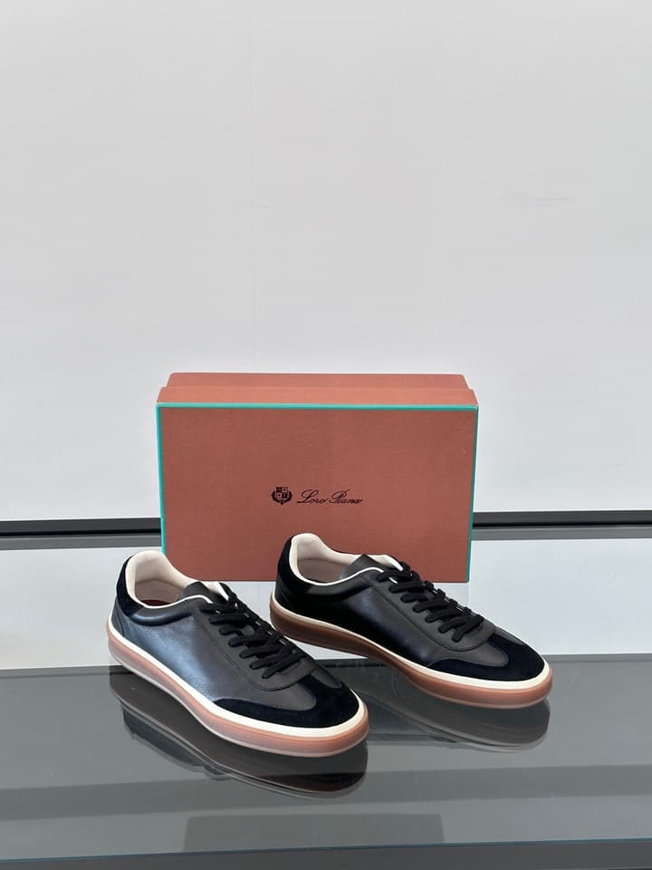 Loro Piana WeekendWalk Suede Sneakers in Cream Suede