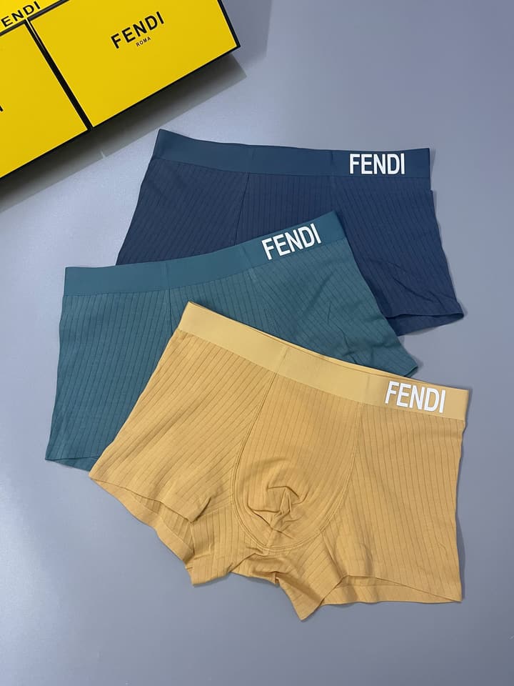Fendi Men's Seamless Cotton Underwear Set
