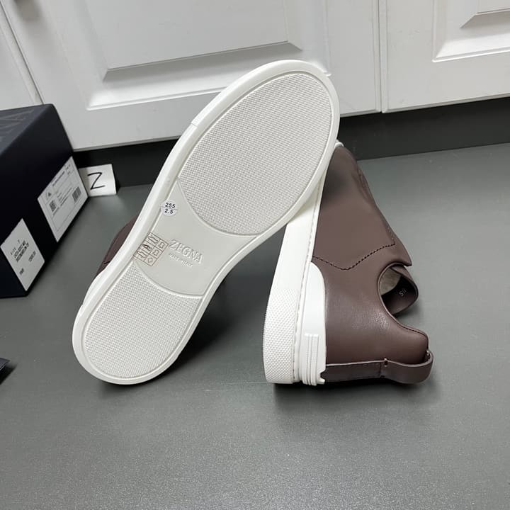 Zegna Triple Stitch Secondskin Luxury Sneakers