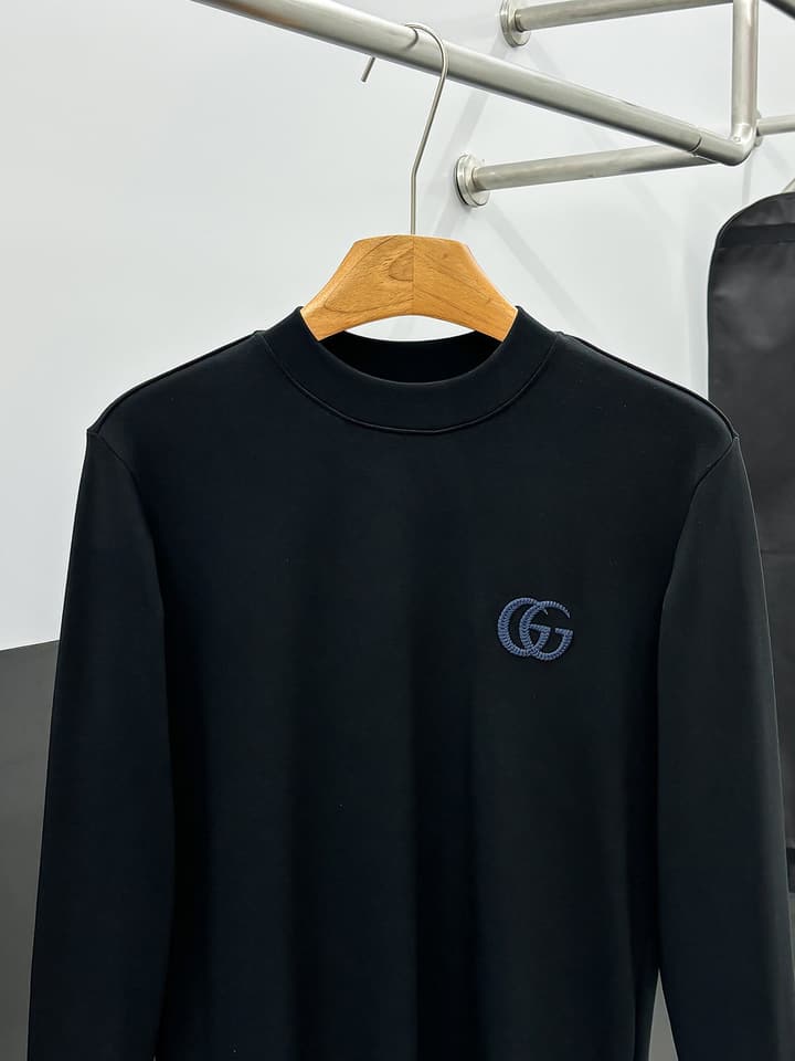 Gucci 2025FW Fashion Casual Long Sleeve T-Shirt – 2025FW in Black