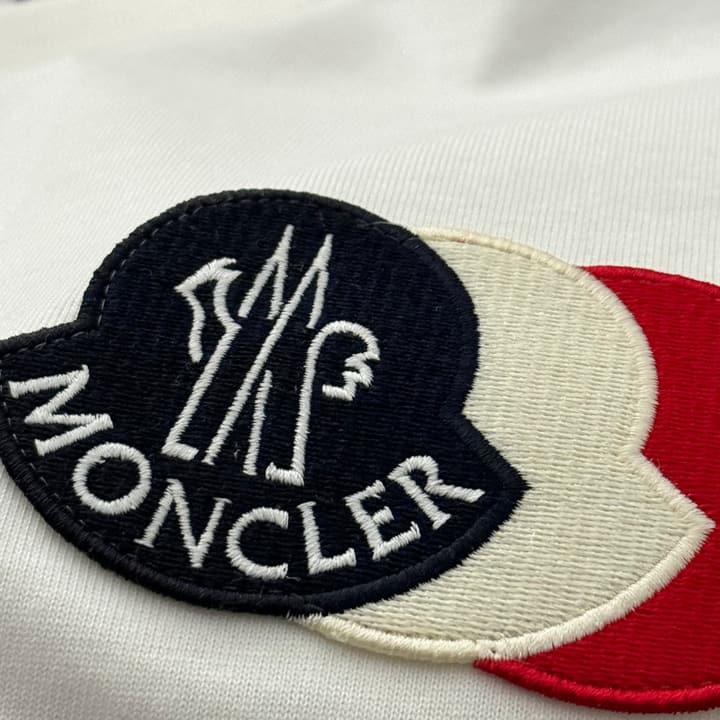 Moncler Triple Logo Short-Sleeve T-Shirt – 2026SS in Navy Blue