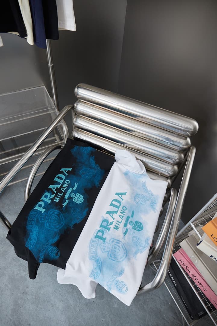 Prada Embroidered Logo T-Shirt – 26SS Early Spring Collection in Black