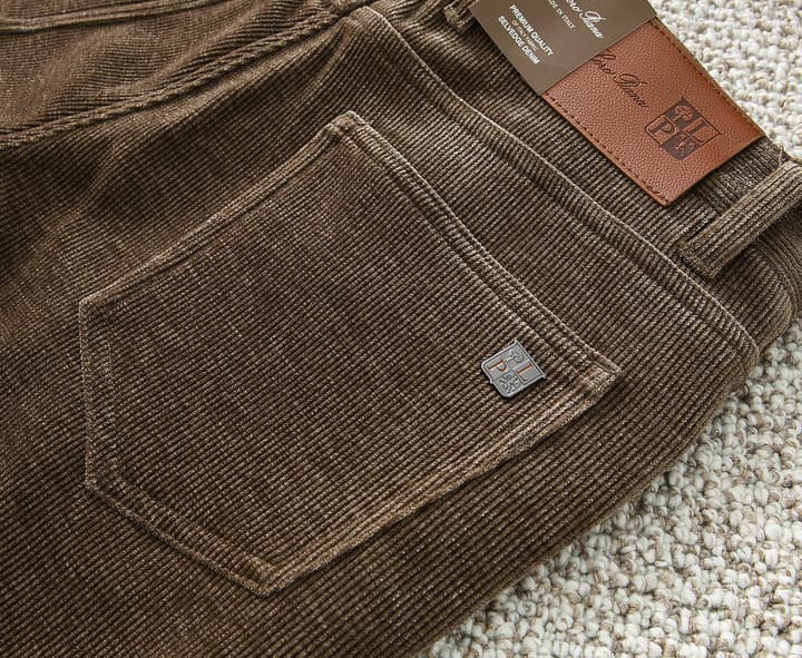 Loro Piana Corduroy Business Casual Trousers – Autumn/Winter in Coffee Brown