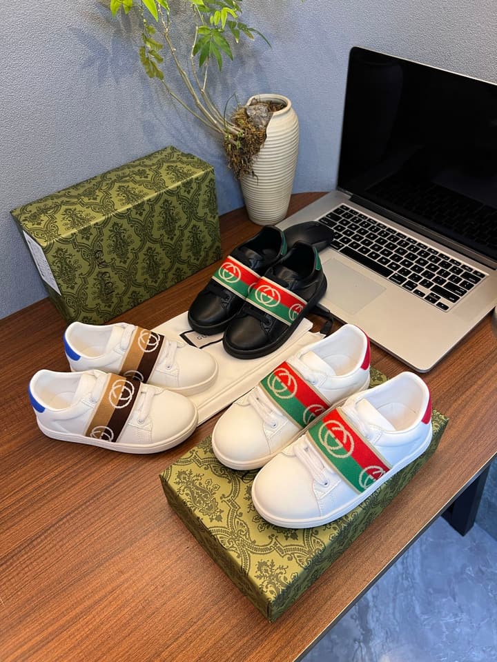 Gucci Kids Sheepskin-Lined Sneakers – Kids Collection