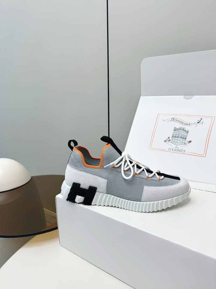 Hermes H Classic Couple Sneakers in Black