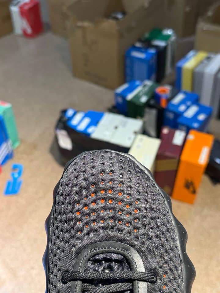 Nike Mind 002 Black Tech Training Shoes in Black With Orange Accents