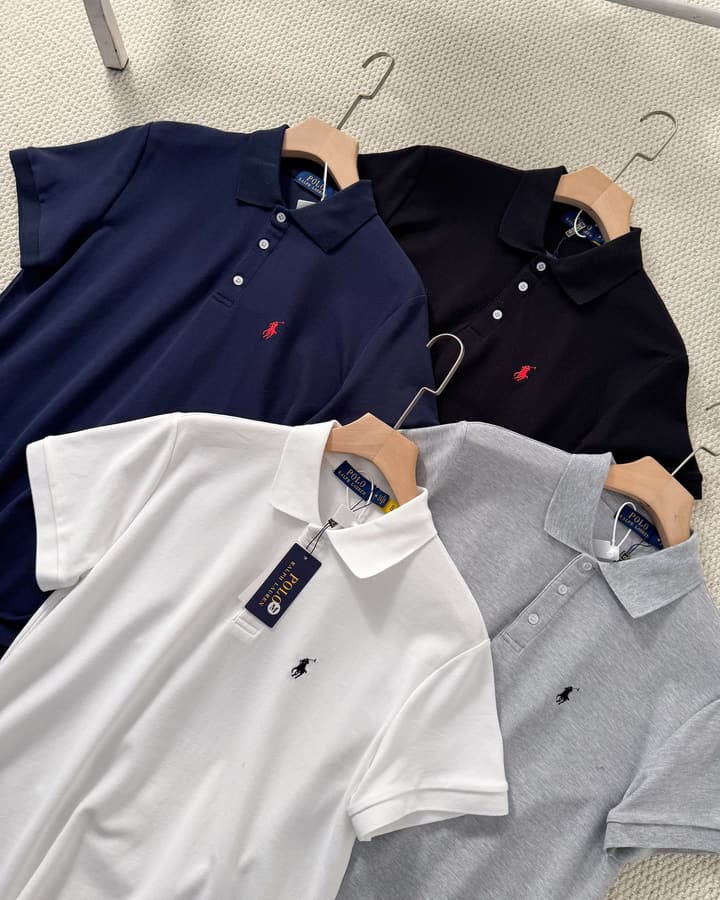 Ralph Lauren Small Pony Embroidered Polo Shirt in Black