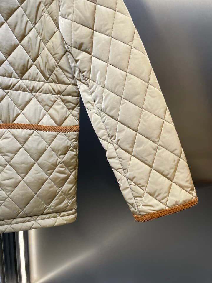 Burberry Checkerboard Padded Jacket in Black