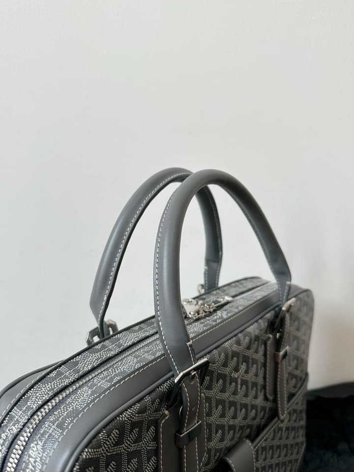 Goyard Men's Briefcase – Grey in Grey