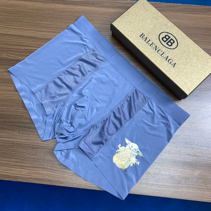 Balenciaga Men's Ice Silk Seamless Underwear Set