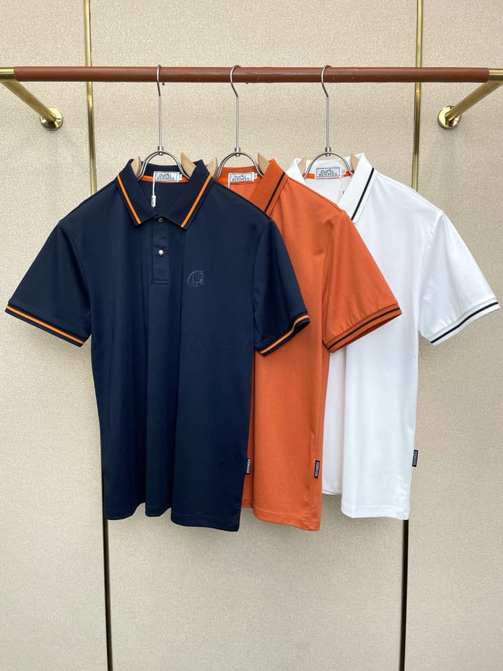 Hermès Men's Casual Short-Sleeve T-Shirt in Khaki