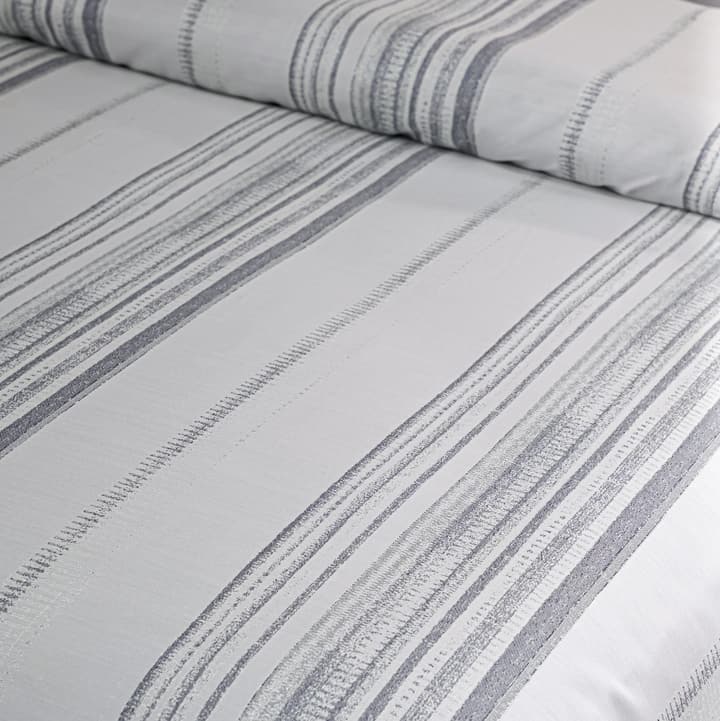 Hotel Grand Pima Cotton & Silk Jacquard Four-Piece Bedding Set in Cool Gray Jacquard