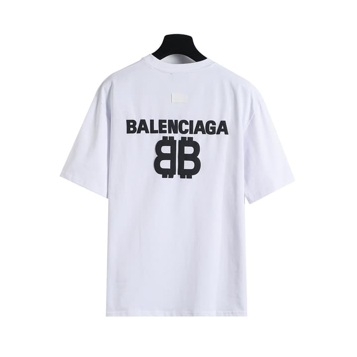 Balenciaga Double B Dollar Foam Print T-Shirt – 26SS in Black