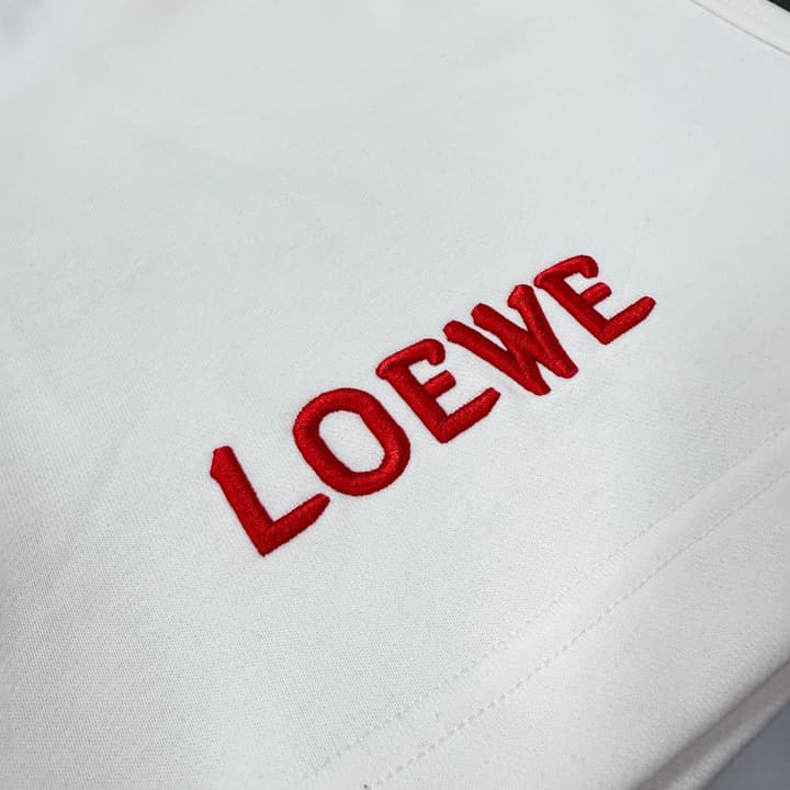 Loewe Classic Element Print Shorts – Spring/Summer Collection in Black With Blue Text
