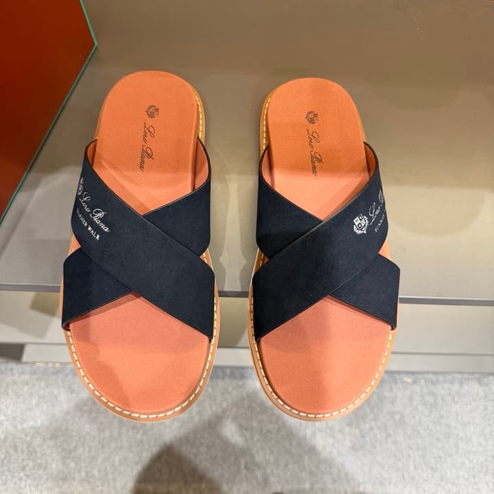 Loro Piana Summer Walk Crisscross Mules