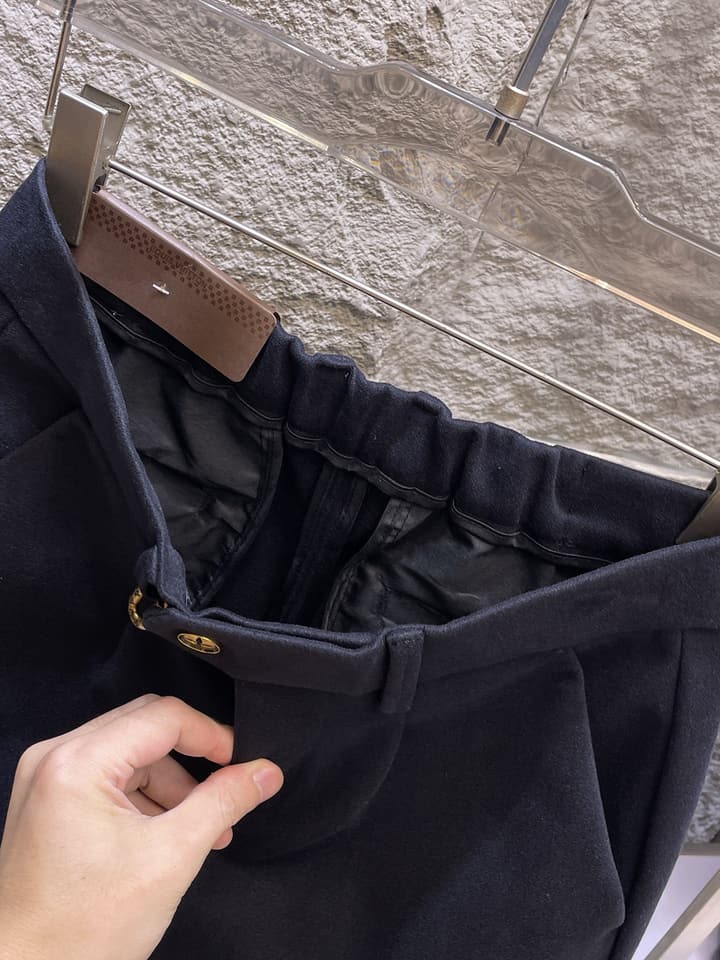 Louis Vuitton Wool Blend Dress Trousers – Autumn/Winter Collection in Black