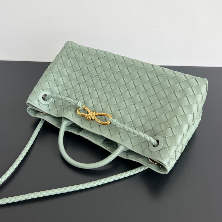 Bottega Veneta Andiamo Handbag in Charcoal Grey