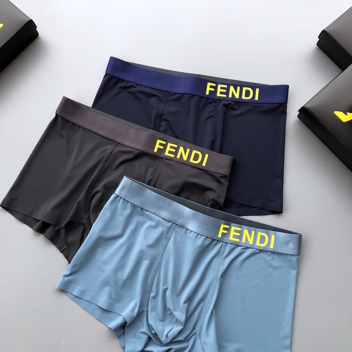 Fendi Men's Seamless Ice Silk Underwear Box Set