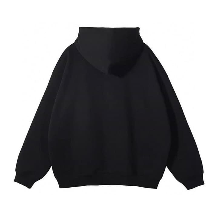 Loewe Hooded Zipper Sweatshirt in Black