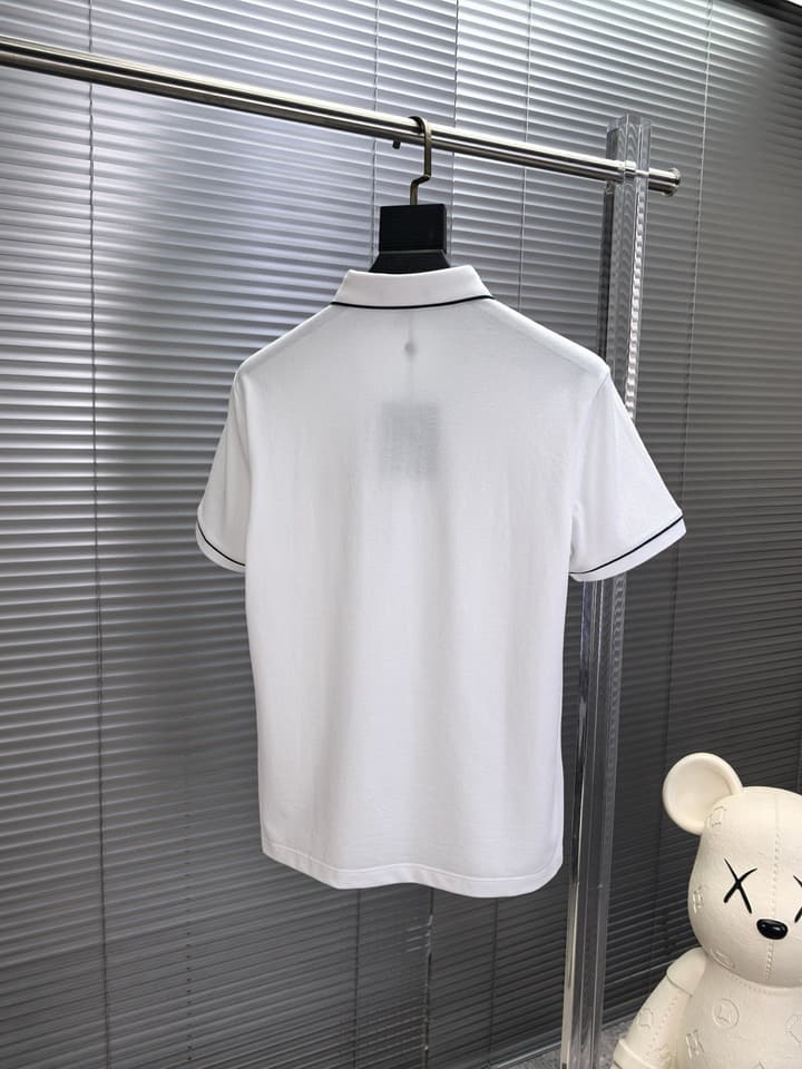 Louis Vuitton Embroidered Logo Pique Cotton Polo Shirt – Spring/Summer Collection – 2026 in Light Blue