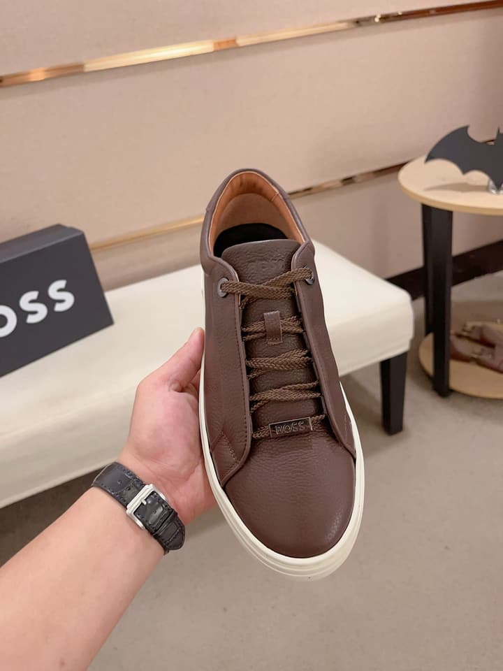 Boss Premium Casual Men's Sneakers in Black Monochromatic