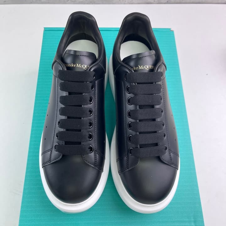 Alexander McQueen Oversized Platform Sneakers in All White Textured