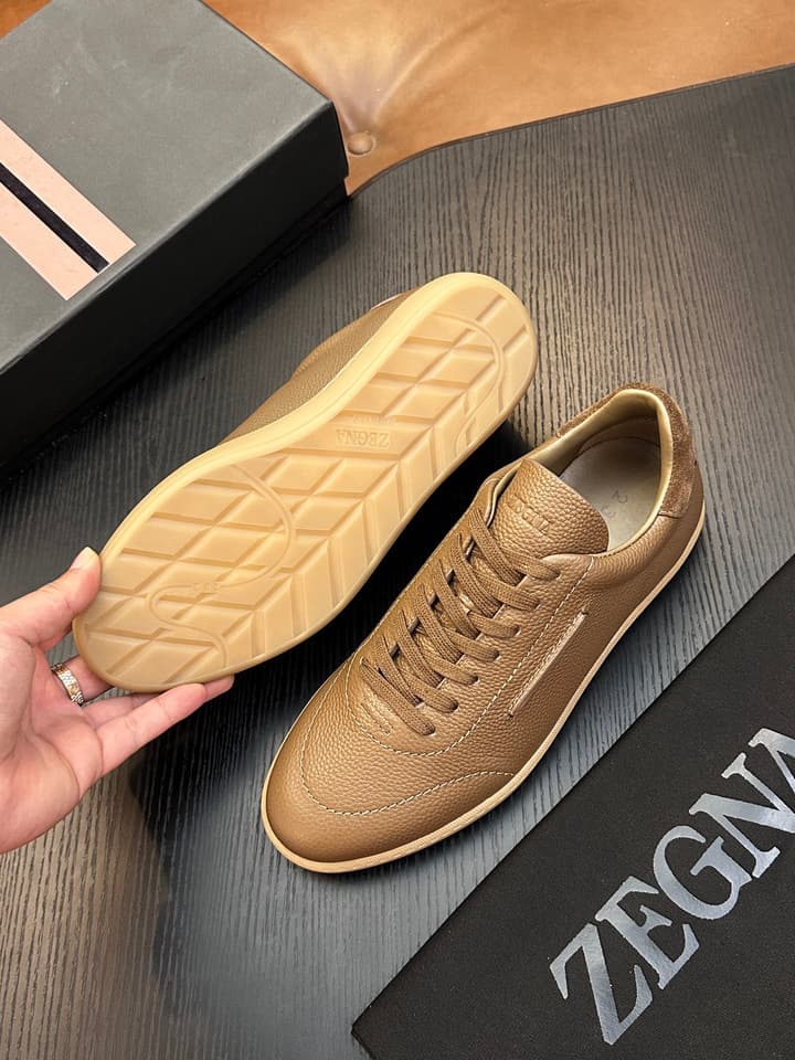 Zegna Old Money Suede Casual Sneakers