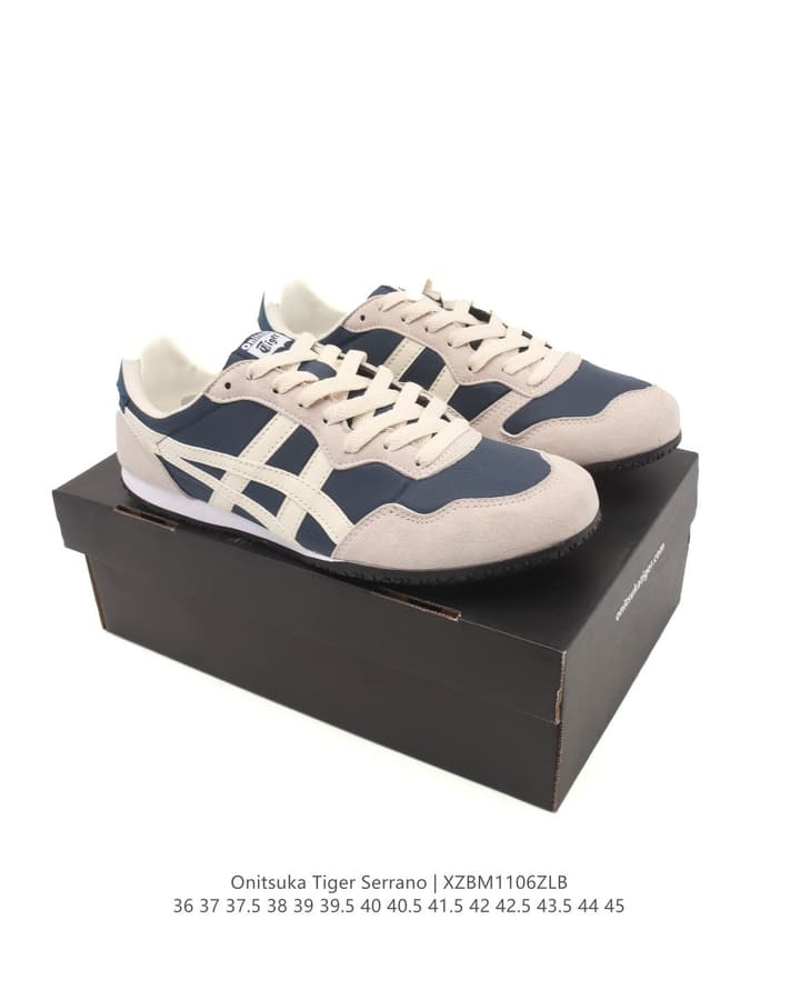 Onitsuka Tiger SERRANO™ Unisex Sneakers in Dark Navy And Beige