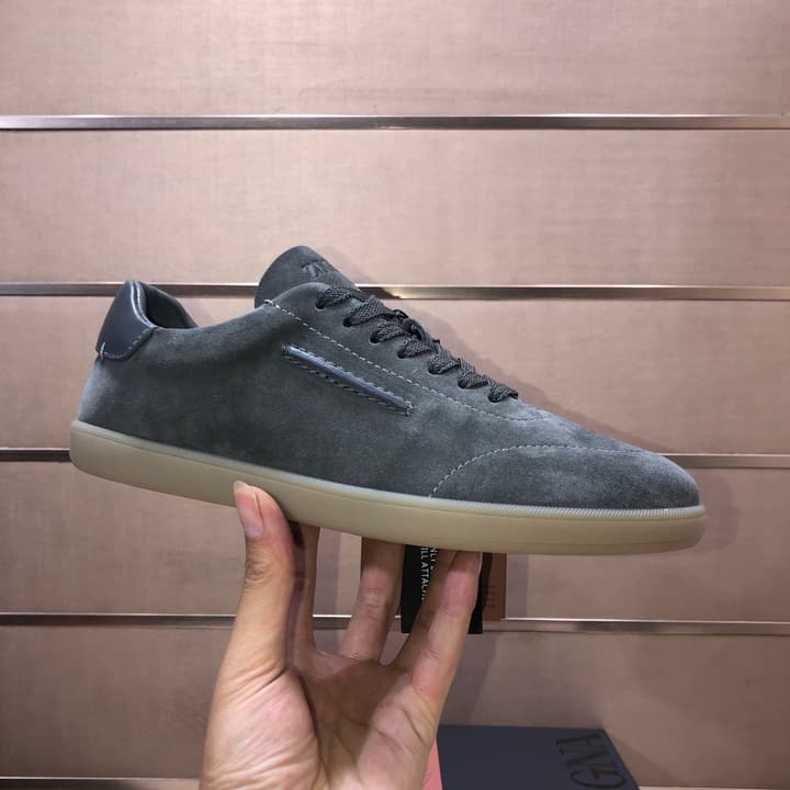 Zegna 232 Suede and Leather Sneakers