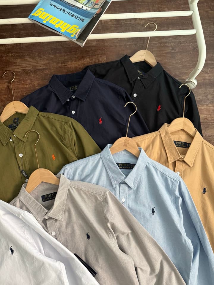 Ralph Lauren Oxford Long-Sleeve Shirt – 2025 Collection in Army Green