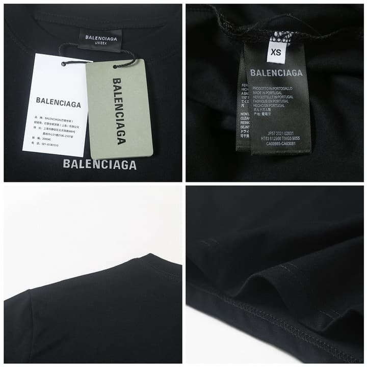 Balenciaga Laser Reflective Logo T-Shirt – 26SS in Black