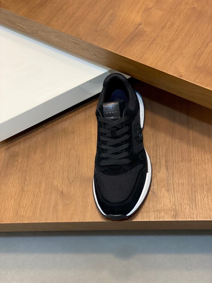 Boss Menswear Suede and Mesh Sneakers