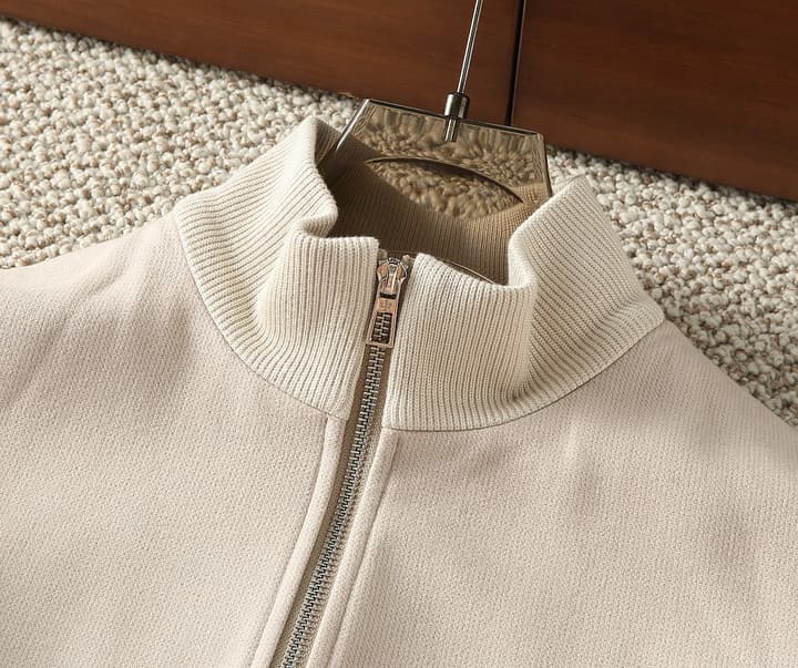 Loro Piana Men's Business Casual Bomber Jacket – 2025FW in Classic Brown