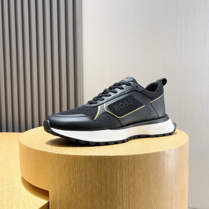 Boss Men's Luxury Sport Sneakers in Black