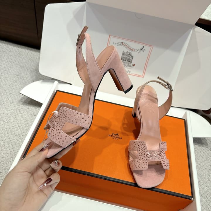 Hermès Eremite 80 Heeled Sandals in Black