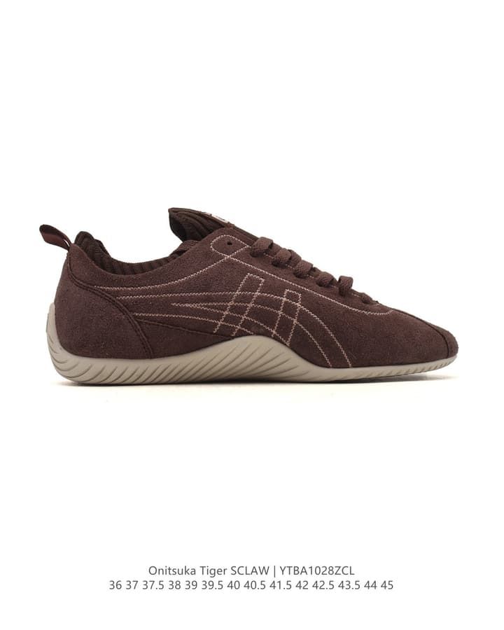 Onitsuka Tiger SCLAW Low-Top Casual Sneakers in Tan Upper With Beige Sole