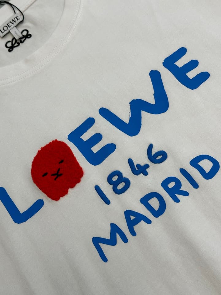 Loewe 1846 Anniversary Ghost Crewneck T-Shirt – Spring/Summer Collection in Black