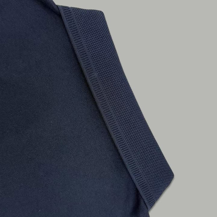 Dior Silk Long Sleeve Polo Shirt with Metal Patch in White With Solid Pocket