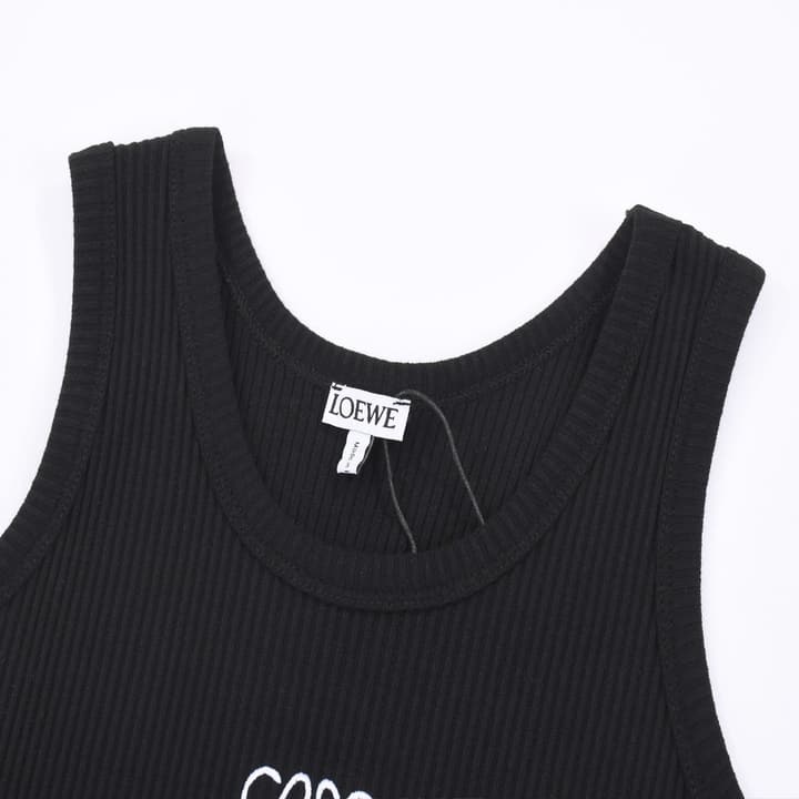 Loewe Classic Embroidered Tank Top – 2023SS in White