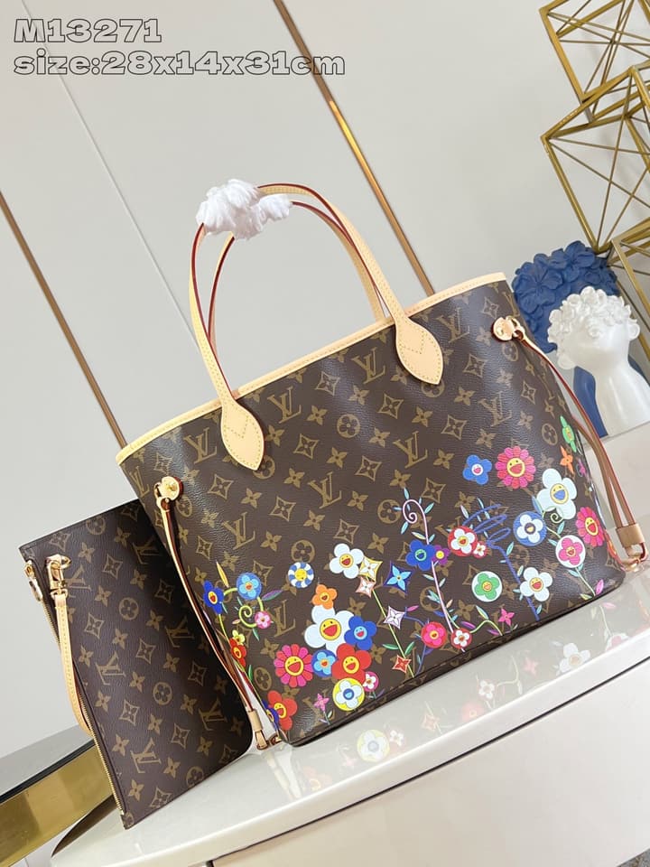 Louis Vuitton Neverfull Medium Handbag – Takashi Murakami Re-Edition